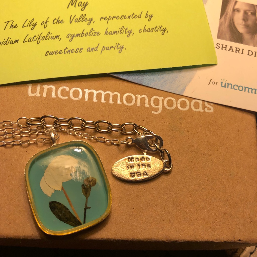 Birth Month Flower Necklace By Uncommon Goods